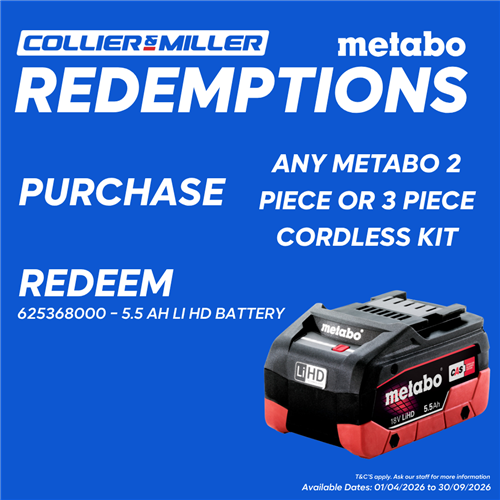 metabo redemptions april - sept 2026 